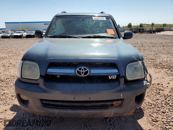 2005 Toyota Sequoia Limited with VIN 5TDBT48A45S250978, listed as a Copart auction lot 50261415 with 238,453 mi miles and Salvage Title. Bid and sale history available at DreamBid. Image 5.