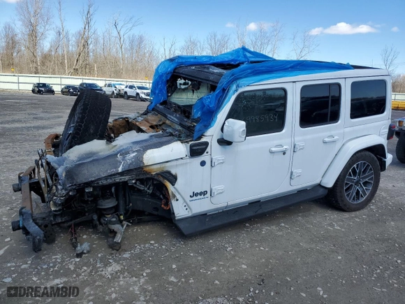 2024 Jeep Wrangler 4xe High Altitude with VIN 1C4RJXU62RW168261, listed as a Copart auction lot 51570575 with NaN miles and Salvage Title. Bid and sale history available at carsss.com. Image 1.