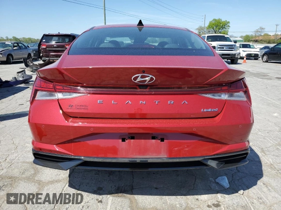 2023 Hyundai Elantra Limited z VIN KMHLP4AGXPU461393, wystawiony jako Copart lot #53480835 z przebiegiem 90 913 mil mil oraz Szkoda całkowita • Salvage title. Historia ofert i sprzedaży dostępna na DreamBid. Obrazek 6.