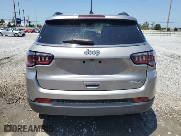 2022 Jeep Compass Latitude with VIN 3C4NJCBB7NT214268, listed as a Copart auction lot 54277455 with 24,695 mi miles and Salvage title. Bid and sale history available at DreamBid. Image 6.