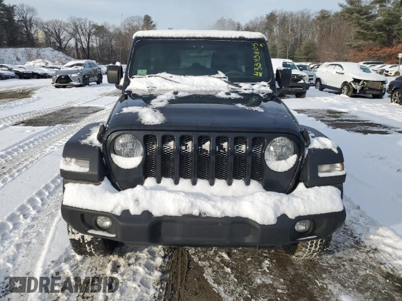 2022 Jeep Wrangler Unlimited Willys Sport with VIN 1C4HJXDN0NW207099, listed as a Copart auction lot 43395805 with 55,529 mi miles and Salvage Title. Bid and sale history available at DreamBid. Image 5.