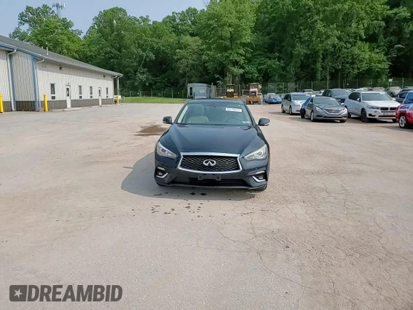 2020 Infiniti Q50 Luxe with VIN JN1EV7AR4LM254744, listed as a Copart auction lot 59178915 with 57,746 mi miles and Salvage title. Bid and sale history available at DreamBid. Image 13.