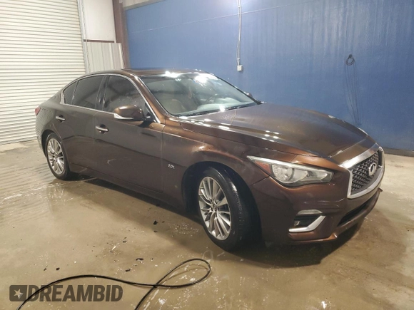 2018 Infiniti Q50 2.0t LUXE with VIN JN1CV7AR2JM490006, listed as a Copart auction lot 47308215 with 151,159 mi miles and Clean Title. Bid and sale history available at carsss.com. Image 4.