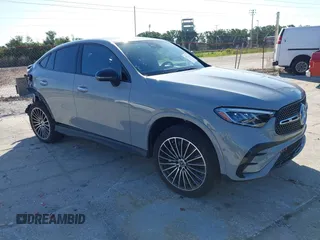 2025 Mercedes-Benz GLC with VIN W1NKJ4HB7SF247723, listed as a IAAI auction lot 41972320 with 3,549 mi miles. Bid and sale history available at carsss.com. Image 1.