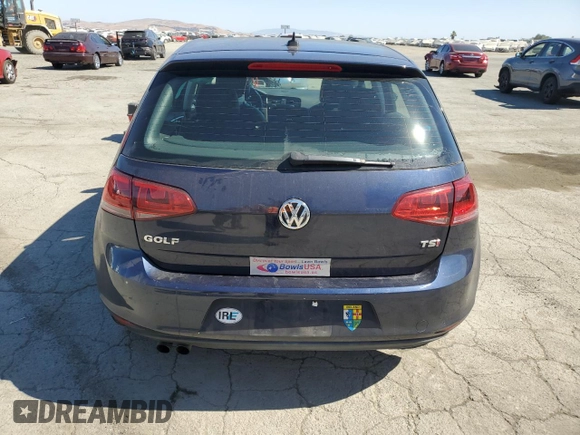 2015 Volkswagen Golf TSI SEL with VIN 3VW217AU6FM007389, listed as a Copart auction lot 61438645 with 64,832 mi miles and Salvage title. Bid and sale history available at DreamBid. Image 6.