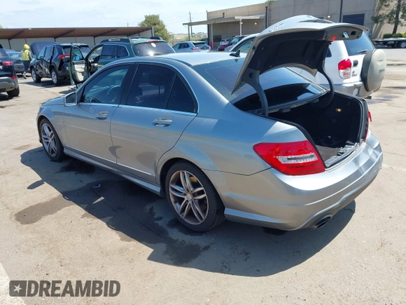2014 Mercedes-Benz C 250 Sport with VIN WDDGF4HB9EA961665, listed as a IAAI auction lot 42055533 with 112,404 mi miles and . Bid and sale history available at DreamBid. Image 3.
