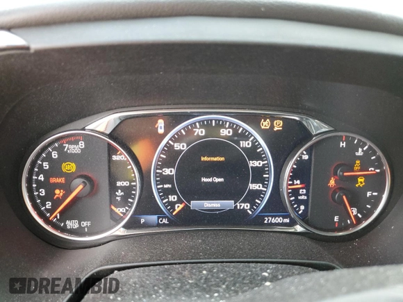 2022 Chevrolet Blazer RS with VIN 3GNKBERS0NS112129, listed as a Copart auction lot 55105345 with 27,600 mi miles and Salvage title. Bid and sale history available at DreamBid. Image 9.