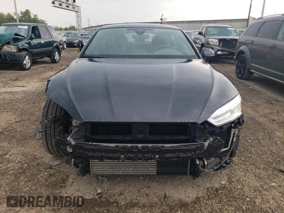 2018 Audi A5 Sportback Premium with VIN WAUDNCF55JA014752, listed as a Copart auction lot 62065494 with 48,801 mi miles and Salvage Title. Bid and sale history available at carsss.com. Image 5.