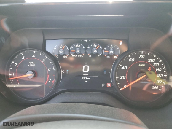 2022 Chevrolet Camaro ZL1 with VIN 1G1FK1R61N0108466, listed as a Copart auction lot 58904544 with 227 mi miles and Salvage Title. Bid and sale history available at carsss.com. Image 9.