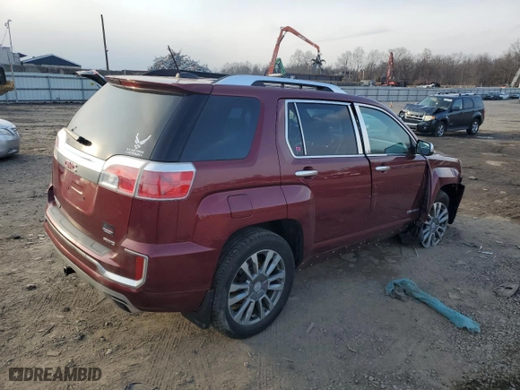 2017 GMC Terrain Denali with VIN 2GKFLVE36H6118403, listed as a Copart auction lot 87058314 with 56,420 mi miles and Salvage Title. Bid and sale history available at carsss.com. Image 3.