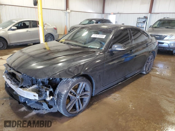 2019 BMW 4 Series 440i xDrive with VIN WBA4J7C52KBM74826, listed as a Copart auction lot 41975995 with 58,930 mi miles and Salvage Title. Bid and sale history available at carsss.com. Image 1.