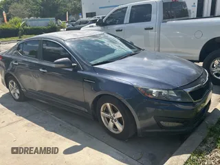 2015 Kia Optima LX with VIN KNAGM4A71F5608303, listed as a Copart auction lot 52736595 with 114,312 mi miles and Salvage Title. Bid and sale history available at carsss.com. Image 1.