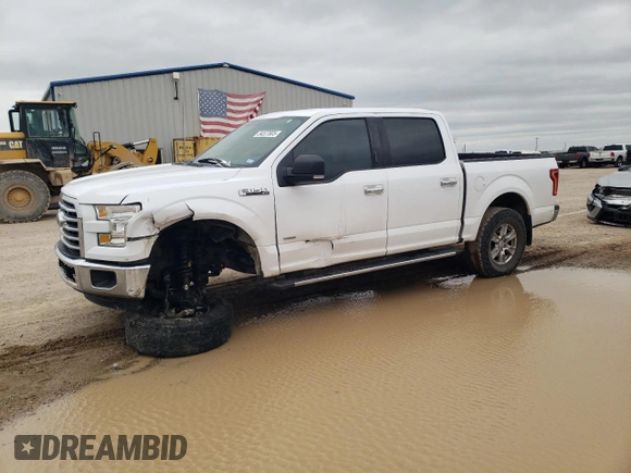 2015 Ford F-150 XL with VIN 1FTEW1CP2FKE23839, listed as a Copart auction lot 54577605 with 131,025 mi miles and Salvage title. Bid and sale history available at DreamBid. Image 1.