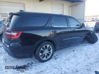 2019 Dodge Durango GT Plus with VIN 1C4RDJDG5KC722543, listed as a Copart auction lot 41857875 with 115,133 mi miles and Salvage Title. Bid and sale history available at carsss.com. Image 3.