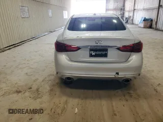 2020 Infiniti Q50 Luxe with VIN JN1EV7AP8LM205853, listed as a Copart auction lot 50058445 with 93,012 mi miles and Clean Title. Bid and sale history available at DreamBid. Image 6.
