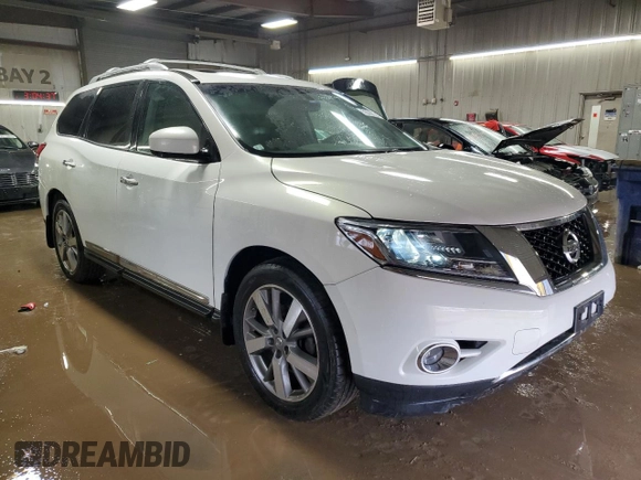 2013 Nissan Pathfinder SV with VIN 5N1AR2MM0DC613822, listed as a Copart auction lot 50261245 with 120,311 mi miles and Salvage Title. Bid and sale history available at carsss.com. Image 4.