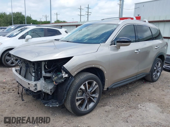 2023 Infiniti QX60 Luxe with VIN 5N1DL1FR8PC354793, listed as a IAAI auction lot 42272819 with 24,569 mi miles and . Bid and sale history available at DreamBid. Image 18.