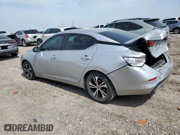 2021 Nissan Sentra SV with VIN 3N1AB8CV9MY239369, listed as a Copart auction lot 56235015 with 50,262 mi miles and Salvage title. Bid and sale history available at DreamBid. Image 2.