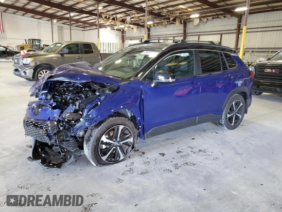 2024 Toyota Corolla Cross Hybrid S z VIN 7MUFBABG7RV060796, wystawiony jako Copart lot #43499665 z przebiegiem 2 495 mil mil oraz Szkoda całkowita • Salvage title. Historia ofert i sprzedaży dostępna na DreamBid. Obrazek 1.