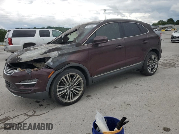 2016 Lincoln MKC Reserve with VIN 5LMTJ3DH7GUJ31756, listed as a Copart auction lot 58563035 with Not provided miles and Salvage title. Bid and sale history available at DreamBid. Image 1.