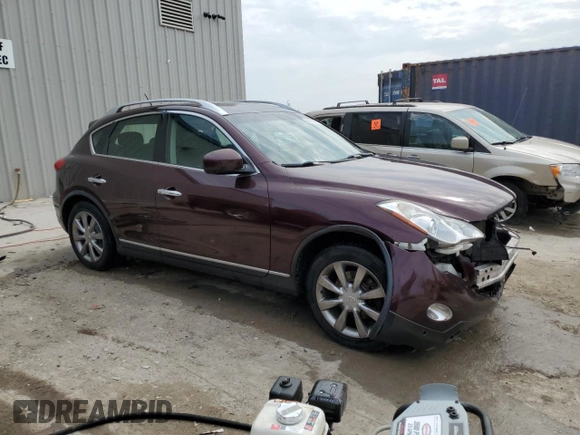 2011 Infiniti EX Journey with VIN JN1AJ0HR7BM854812, listed as a Copart auction lot 60238385 with 178,910 mi miles and Salvage title. Bid and sale history available at DreamBid. Image 4.