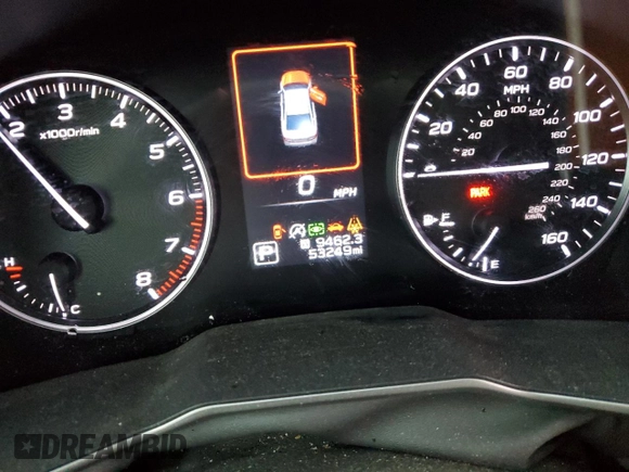 2020 Subaru Legacy Touring XT with VIN 4S3BWGP63L3026265, listed as a Copart auction lot 45652055 with 53,249 mi miles and Salvage title. Bid and sale history available at DreamBid. Image 9.