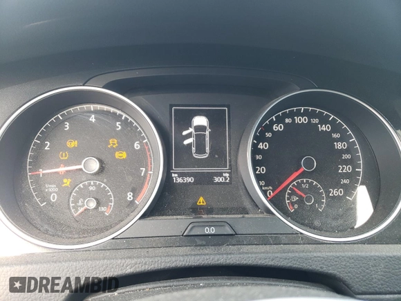 2018 Volkswagen Golf SportWagen S with VIN 3VW117AU9JM765800, listed as a Copart auction lot 42241875 with 136,390 mi miles and Salvage Title. Bid and sale history available at carsss.com. Image 9.