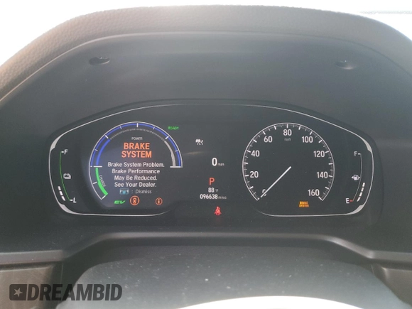 2021 Honda Accord Touring with VIN 1HGCV3F93MA011954, listed as a Copart auction lot 55609955 with 96,638 mi miles and Salvage title. Bid and sale history available at DreamBid. Image 9.