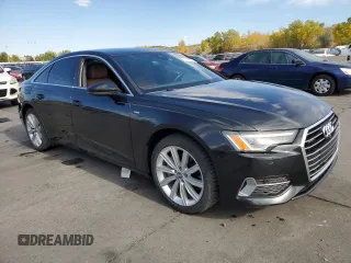 2020 Audi A6 Premium Plus with VIN WAUE8AF24LN078931, listed as a Copart auction lot 75768544 with 49,682 mi miles and Salvage Title. Bid and sale history available at carsss.com. Image 4.
