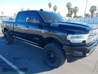2019 Ram 2500 Laramie with VIN 3C6UR5FL8KG635673, listed as a IAAI auction lot 40607634 with 1 mi miles. Bid and sale history available at carsss.com. Image 1.