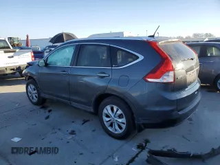 2012 Honda CR-V EX-L with VIN 2HKRM3H76CH505160, listed as a Copart auction lot 42185375 with 60,762 mi miles and Salvage Title. Bid and sale history available at carsss.com. Image 2.