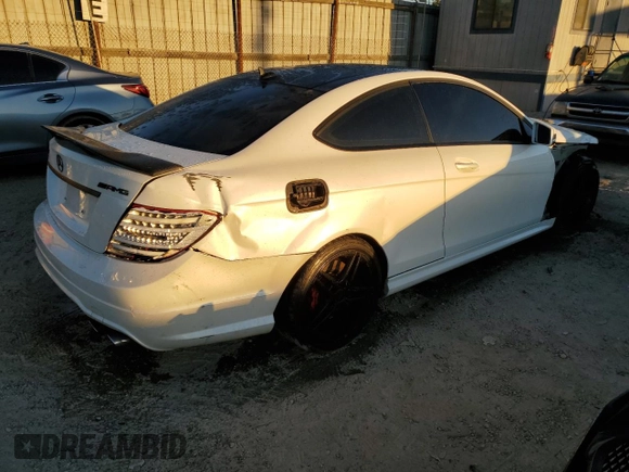 2013 Mercedes-Benz C-Class C 63 AMG with VIN WDDGJ7HB2DG071519, listed as a Copart auction lot 81365824 with 95,097 mi miles and Salvage Title. Bid and sale history available at carsss.com. Image 3.