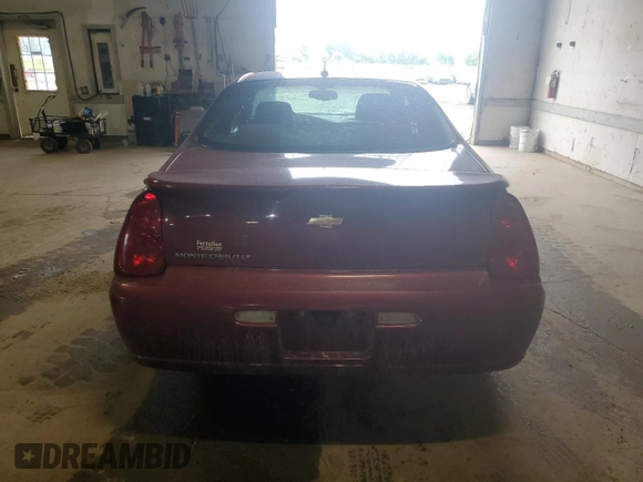 2006 Chevrolet Monte Carlo LT 3.5L with VIN 2G1WM16K769413912, listed as a Copart auction lot 61442645 with 144,058 mi miles and Clean title. Bid and sale history available at DreamBid. Image 6.