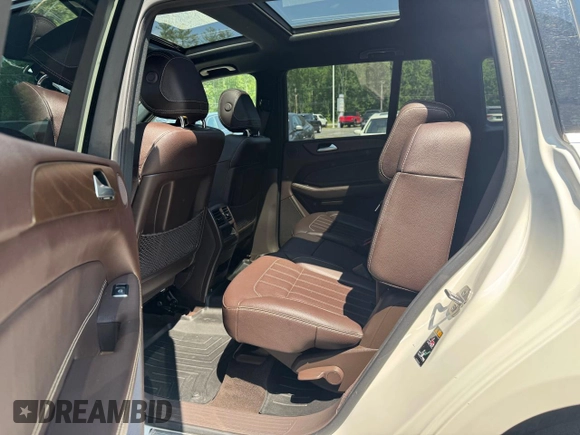 2018 Mercedes-Benz GLS 450 with VIN 4JGDF6EE1JB153365, listed as a Copart auction lot 65477955 with 136,583 mi miles and Clean title. Bid and sale history available at DreamBid. Image 8.