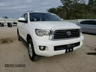 2018 Toyota Sequoia SR5 with VIN 5TDBY5G16JS162016, listed as a Copart auction lot 85428344 with 123,429 mi miles and Salvage Title. Bid and sale history available at carsss.com. Image 12.