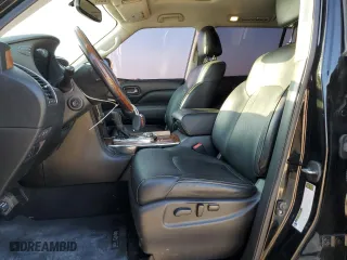 2019 Infiniti QX80 LUXE with VIN JN8AZ2NE2K9230913, listed as a Copart auction lot 57617074 with 95,985 mi miles and Salvage Title. Bid and sale history available at carsss.com. Image 7.