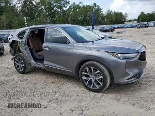 2024 Acura MDX Technology with VIN 5J8YD9H43RL005516, listed as a Copart auction lot 58522115 with 7,065 mi miles and Salvage title. Bid and sale history available at DreamBid. Image 4.