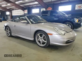 2002 Porsche 911 with VIN WP0CA299X2S651277, listed as a Copart auction lot 55651665 with 67,228 mi miles and Salvage Title. Bid and sale history available at DreamBid. Image 4.