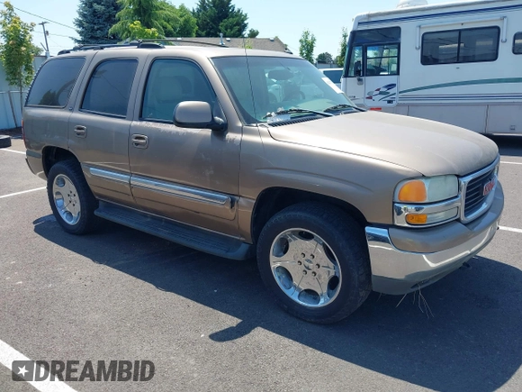 2003 GMC Yukon SLT z VIN 1GKEK13Z33R227431, wystawiony jako IAAI lot #42427138 z przebiegiem 175 857 mil mil oraz . Historia ofert i sprzedaży dostępna na DreamBid. Obrazek 1.