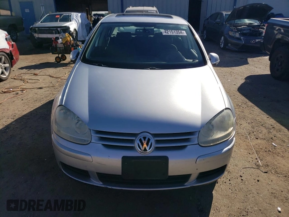2007 Volkswagen Rabbit with VIN WVWDS71KX7W052439, listed as a Copart auction lot 42151354 with 95,865 mi miles and Salvage title. Bid and sale history available at DreamBid. Image 5.