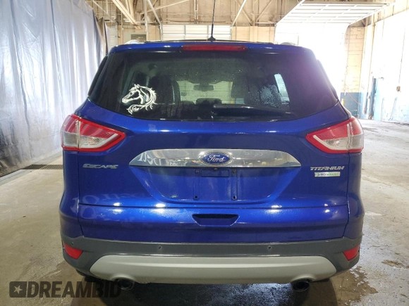 2014 Ford Escape Titanium with VIN 1FMCU0JX1EUA52097, listed as a Copart auction lot 53483985 with 126,243 mi miles and Clean Title. Bid and sale history available at carsss.com. Image 6.