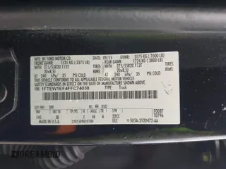 2015 Ford F-150 XLT с VIN 1FTEW1EF4FFC74038, выставлен на аукционе IAAI как лот 42376851 с пробегом 66 385 миль миль и . История ставок и продаж доступна на DreamBid. Изображение 9.