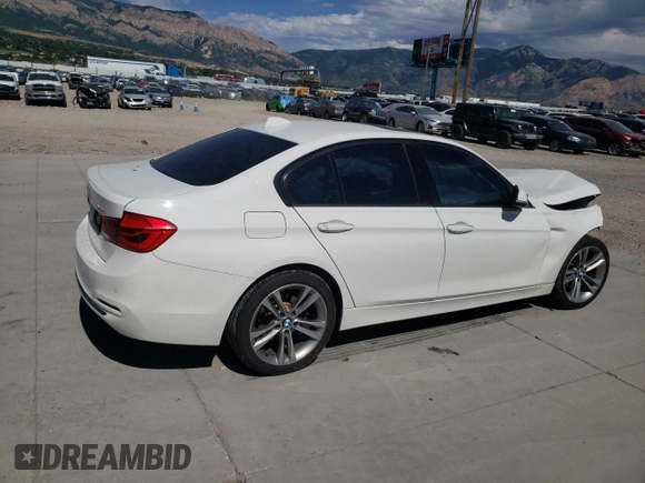 2016 BMW 3 Series 320i xDrive with VIN WBA8A3C54GK690467, listed as a Copart auction lot 61467414 with Not Provided miles and Salvage Title. Bid and sale history available at DreamBid. Image 3.