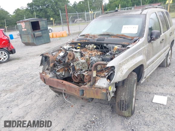 2000 Jeep Grand Cherokee Laredo z VIN 1J4G248N2YC334566, wystawiony jako IAAI lot #42623519 z przebiegiem Nie podano mil oraz . Historia ofert i sprzedaży dostępna na DreamBid. Obrazek 6.