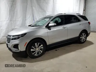 2022 Chevrolet Equinox Premier z VIN 2GNAXXEV5N6124901, wystawiony jako Copart lot #44384535 z przebiegiem 38 045 mil mil oraz Czysty tytuł • Clean title. Historia ofert i sprzedaży dostępna na DreamBid. Obrazek 1.