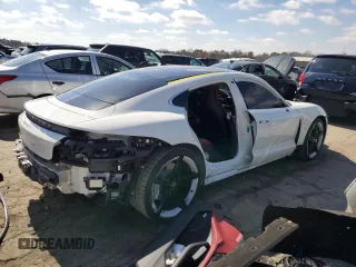 2022 Porsche Taycan 4S with VIN WP0AB2Y12NSA44345, listed as a Copart auction lot 45383275 with 24,564 mi miles and Salvage Title. Bid and sale history available at DreamBid. Image 3.