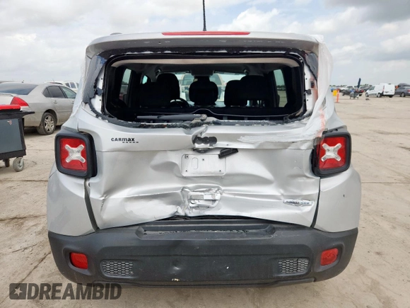 2018 Jeep Renegade Latitude with VIN ZACCJABB5JPG99197, listed as a Copart auction lot 61562795 with 134,152 mi miles and Salvage title. Bid and sale history available at DreamBid. Image 6.