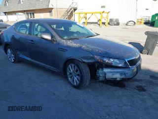 2013 Kia Optima EX with VIN 5XXGN4A74DG223147, listed as a IAAI auction lot 41371719 with 135,331 mi miles and . Bid and sale history available at carsss.com. Image 1.