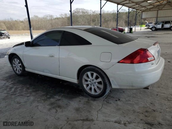 2007 Honda Accord Cpe EX-L with VIN 1HGCM826X7A002653, listed as a Copart auction lot 46995145 with NaN miles and Salvage Title. Bid and sale history available at carsss.com. Image 2.