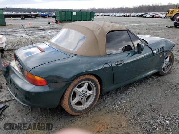 1996 BMW 3 Series Z3 1.9 with VIN 4USCH7329TLB71714, listed as a Copart auction lot 41388935 with 108,570 mi miles and Salvage Title. Bid and sale history available at carsss.com. Image 3.